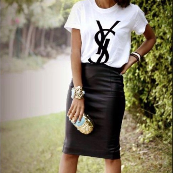 Zara Faux Leather Pencil Skirt